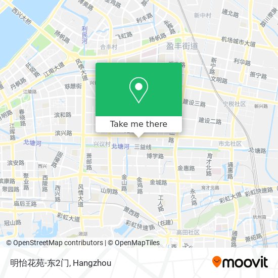 明怡花苑-东2门 map
