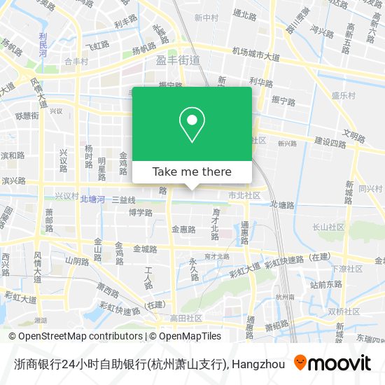浙商银行24小时自助银行(杭州萧山支行) map