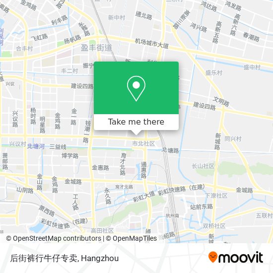 后街裤行牛仔专卖 map