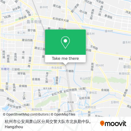 杭州市公安局萧山区分局交警大队市北执勤中队 map
