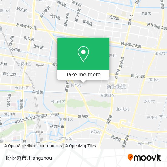 盼盼超市 map
