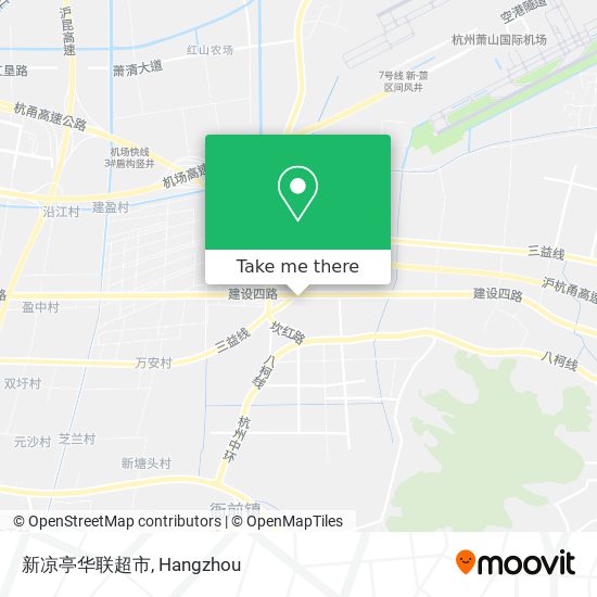 新凉亭华联超市 map