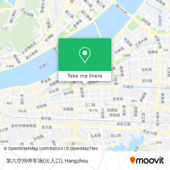 第六空间停车场(出入口) map