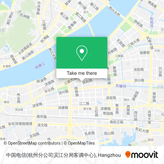 中国电信(杭州分公司滨江分局客调中心) map