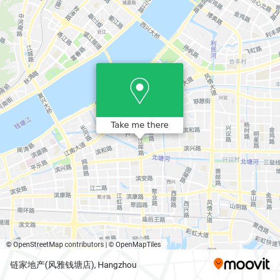 链家地产(风雅钱塘店) map