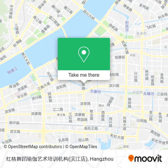 红格舞蹈瑜伽艺术培训机构(滨江店) map