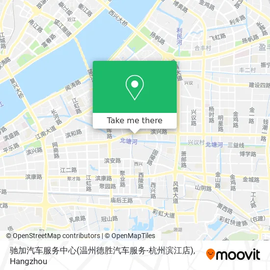 驰加汽车服务中心(温州德胜汽车服务-杭州滨江店) map