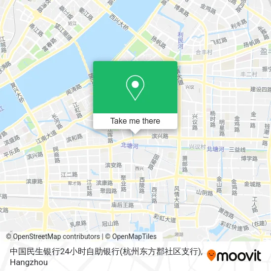 中国民生银行24小时自助银行(杭州东方郡社区支行) map