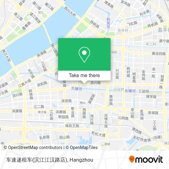 车速递租车(滨江江汉路店) map