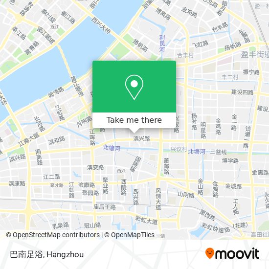 巴南足浴 map
