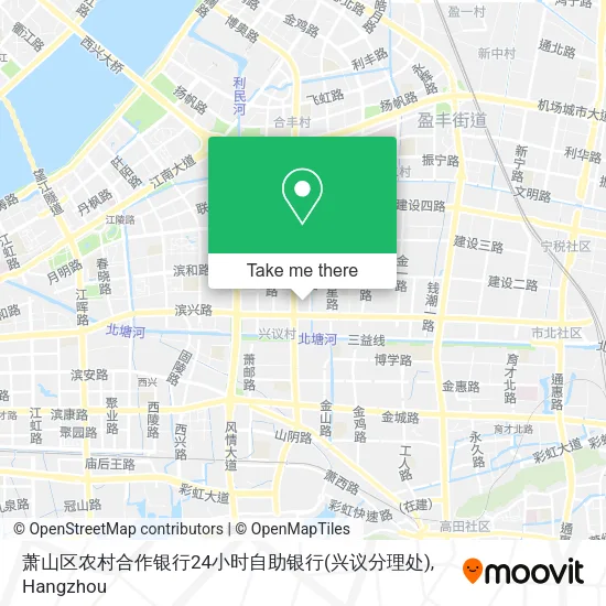 萧山区农村合作银行24小时自助银行(兴议分理处) map