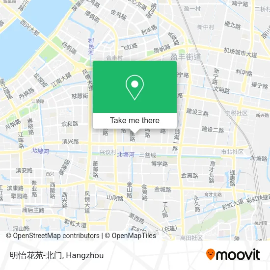 明怡花苑-北门 map