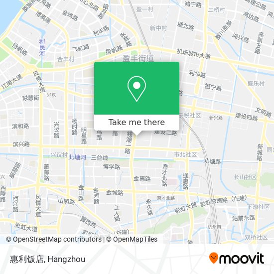 惠利饭店 map