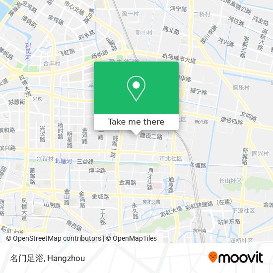 名门足浴 map