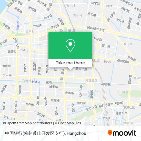 中国银行(杭州萧山开发区支行) map