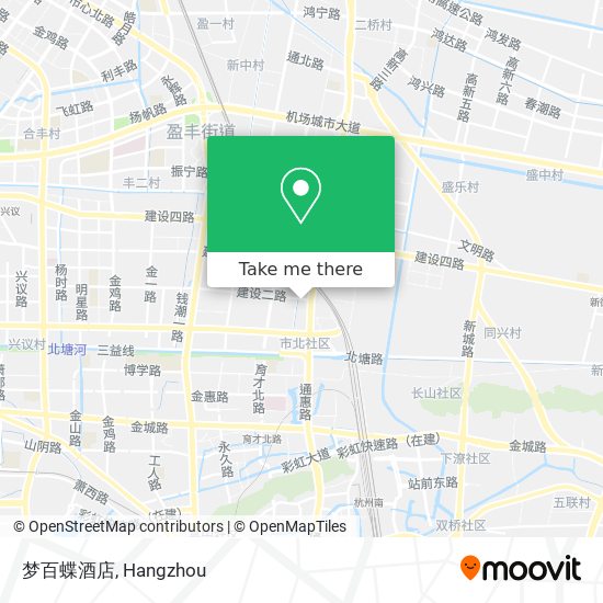 梦百蝶酒店 map