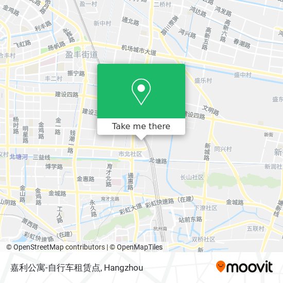 嘉利公寓-自行车租赁点 map