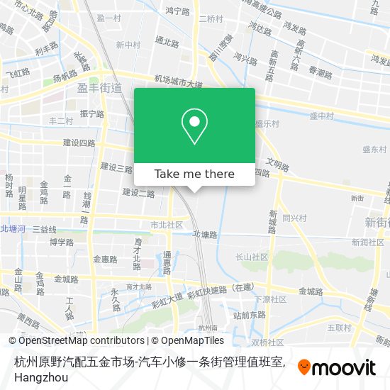 杭州原野汽配五金市场-汽车小修一条街管理值班室 map