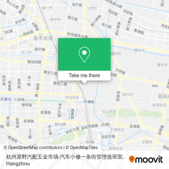 杭州原野汽配五金市场-汽车小修一条街管理值班室 map