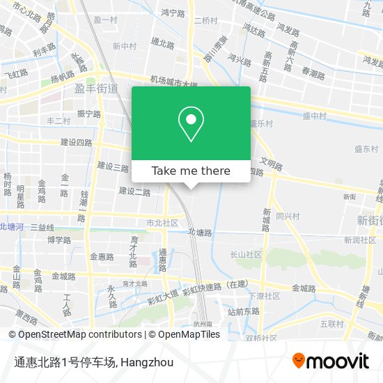 通惠北路1号停车场 map