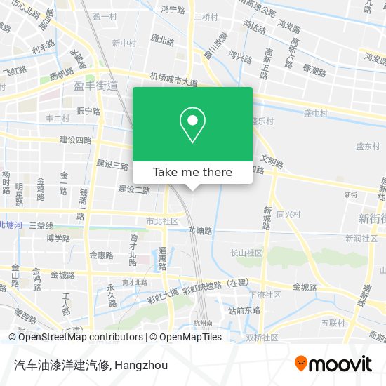 汽车油漆洋建汽修 map