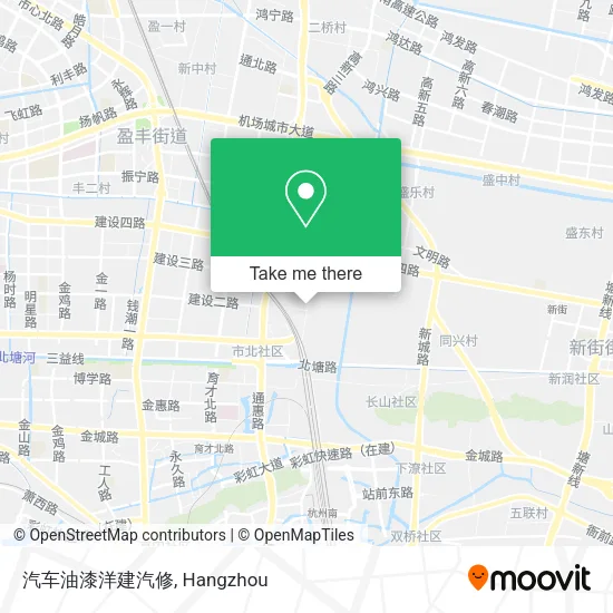 汽车油漆洋建汽修 map