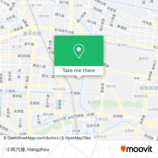 小韩汽修 map