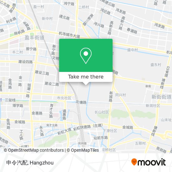 申令汽配 map