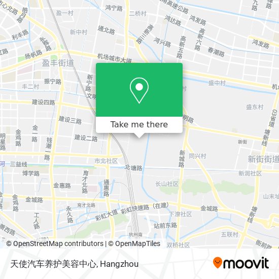 天使汽车养护美容中心 map