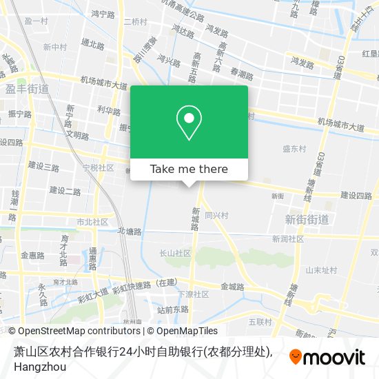 萧山区农村合作银行24小时自助银行(农都分理处) map
