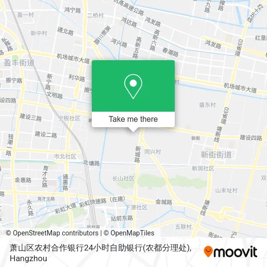 萧山区农村合作银行24小时自助银行(农都分理处) map