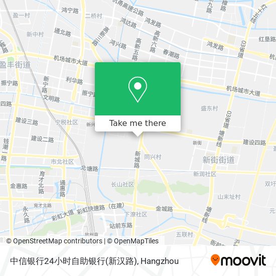 中信银行24小时自助银行(新汉路) map