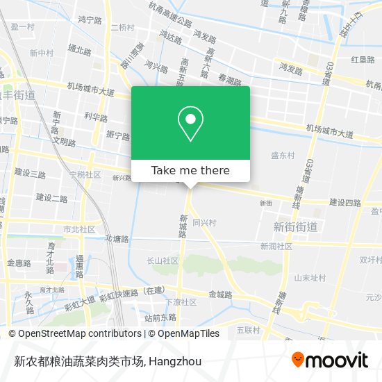 新农都粮油蔬菜肉类市场 map