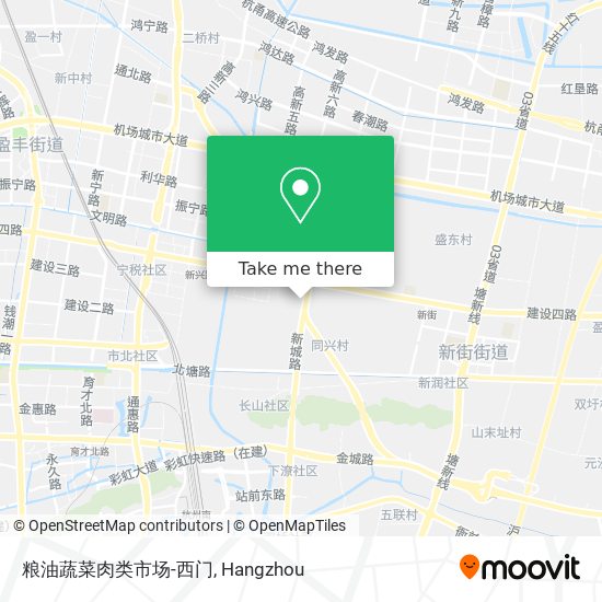 粮油蔬菜肉类市场-西门 map