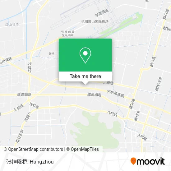 张神殿桥 map