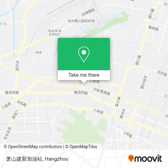 萧山建新加油站 map