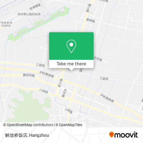 解放桥饭店 map