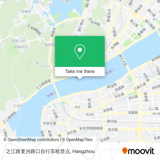 之江路复兴路口自行车租赁点 map