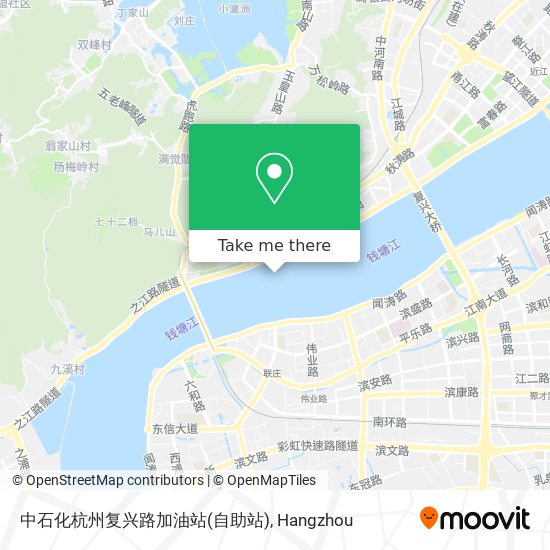 中石化杭州复兴路加油站(自助站) map