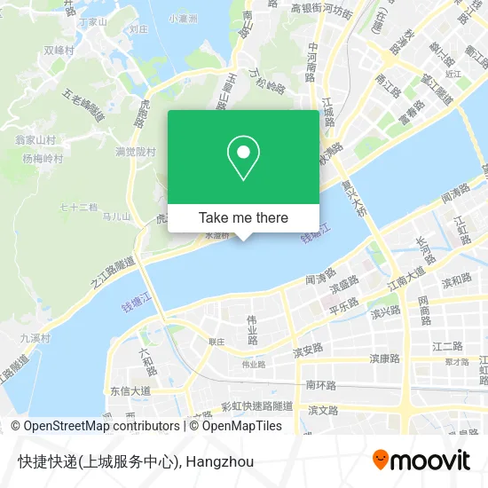 快捷快递(上城服务中心) map