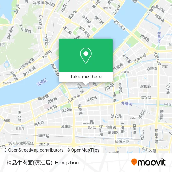 精品牛肉面(滨江店) map