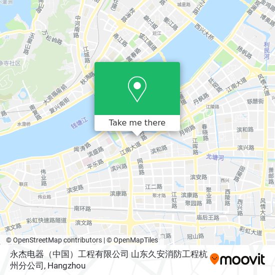 永杰电器（中国）工程有限公司  山东久安消防工程杭州分公司 map