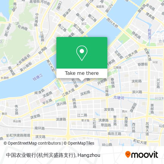 中国农业银行(杭州滨盛路支行) map