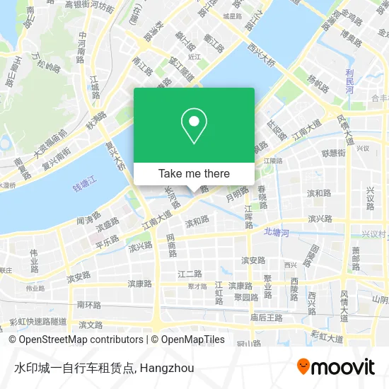 水印城一自行车租赁点 map