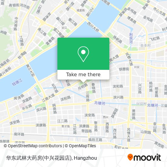 华东武林大药房(中兴花园店) map