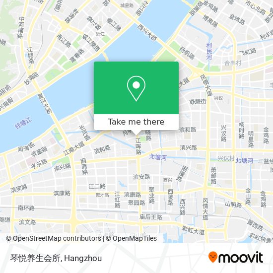 琴悦养生会所 map