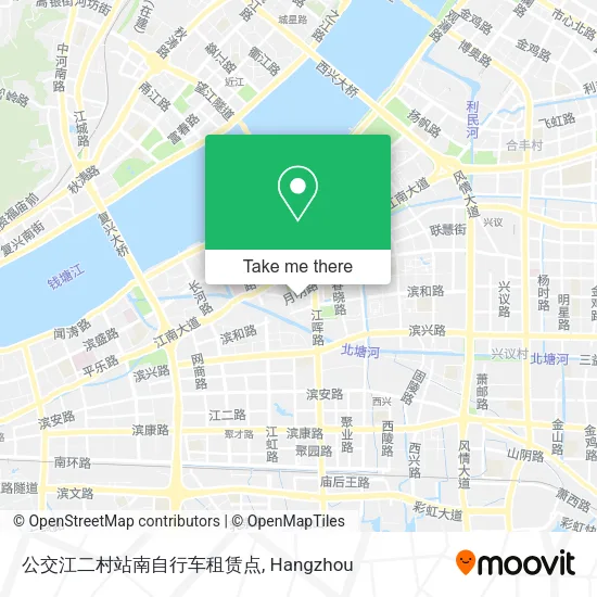 公交江二村站南自行车租赁点 map