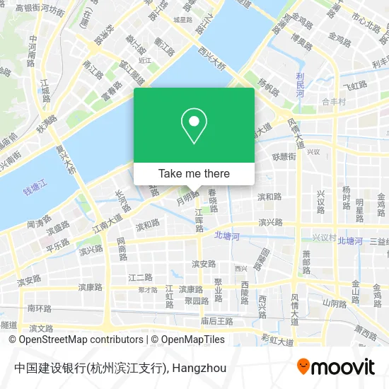 中国建设银行(杭州滨江支行) map