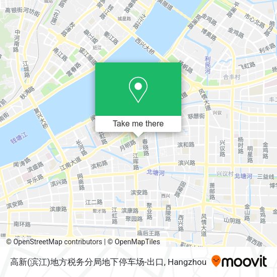 高新(滨江)地方税务分局地下停车场-出口 map