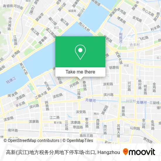 高新(滨江)地方税务分局地下停车场-出口 map